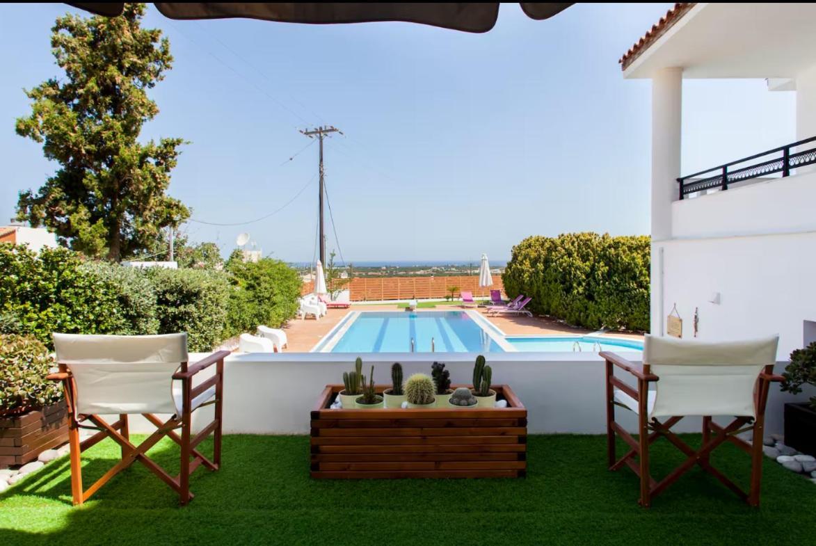 Artemis Luxury Villa - Hersonissos Private Pool Oasis Bagian luar foto