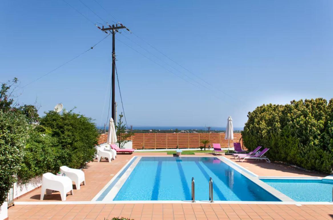 Artemis Luxury Villa - Hersonissos Private Pool Oasis Bagian luar foto